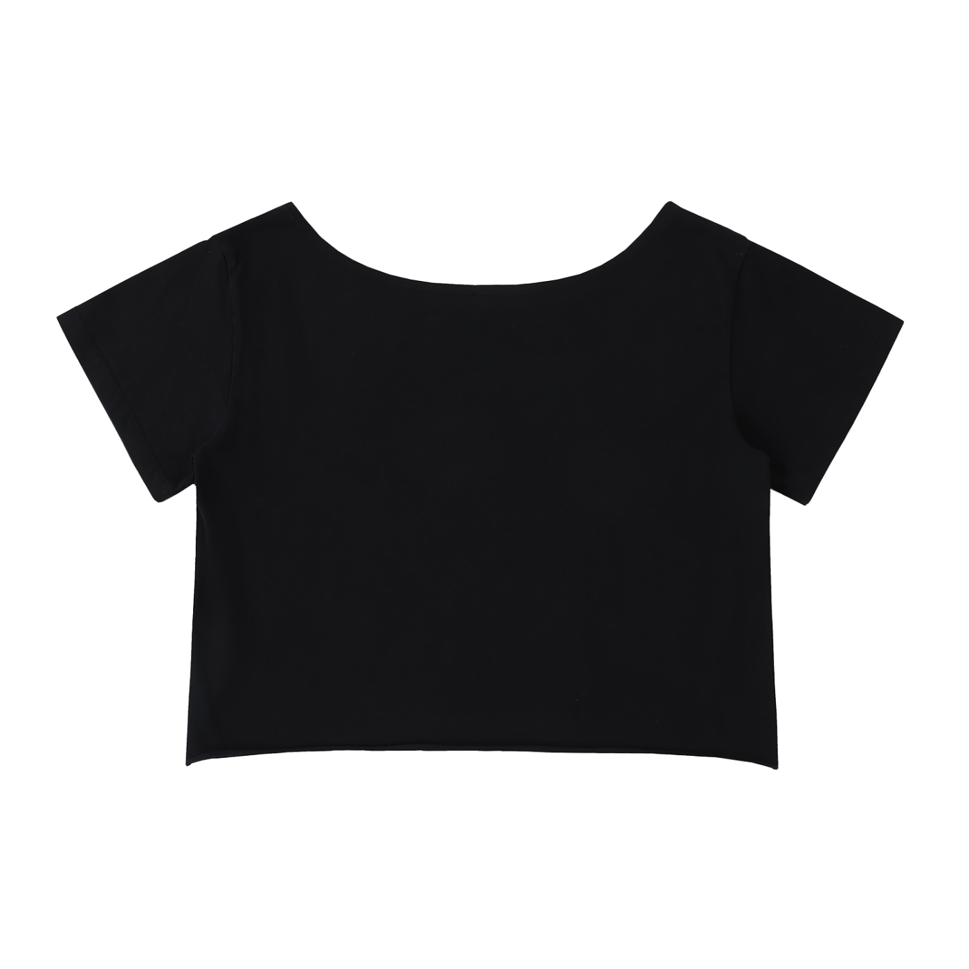 Panther Off-Shoulder Rolled Hem T-Shirt