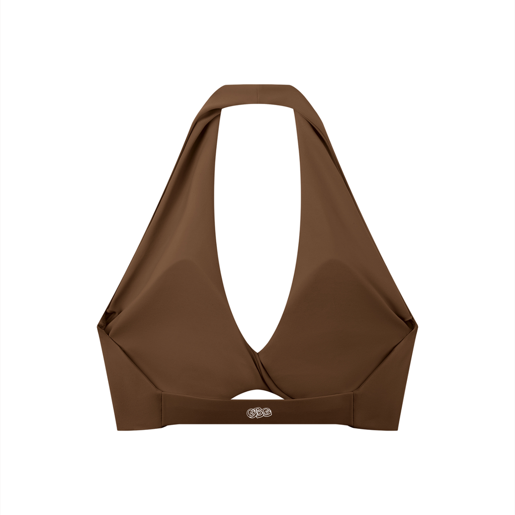 GBG Pleated Halter Sports Bra