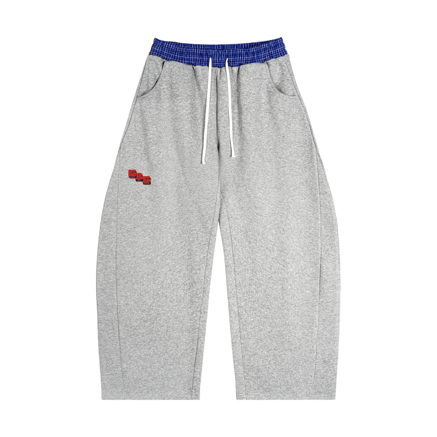 Plaid Barrel Sweatpants