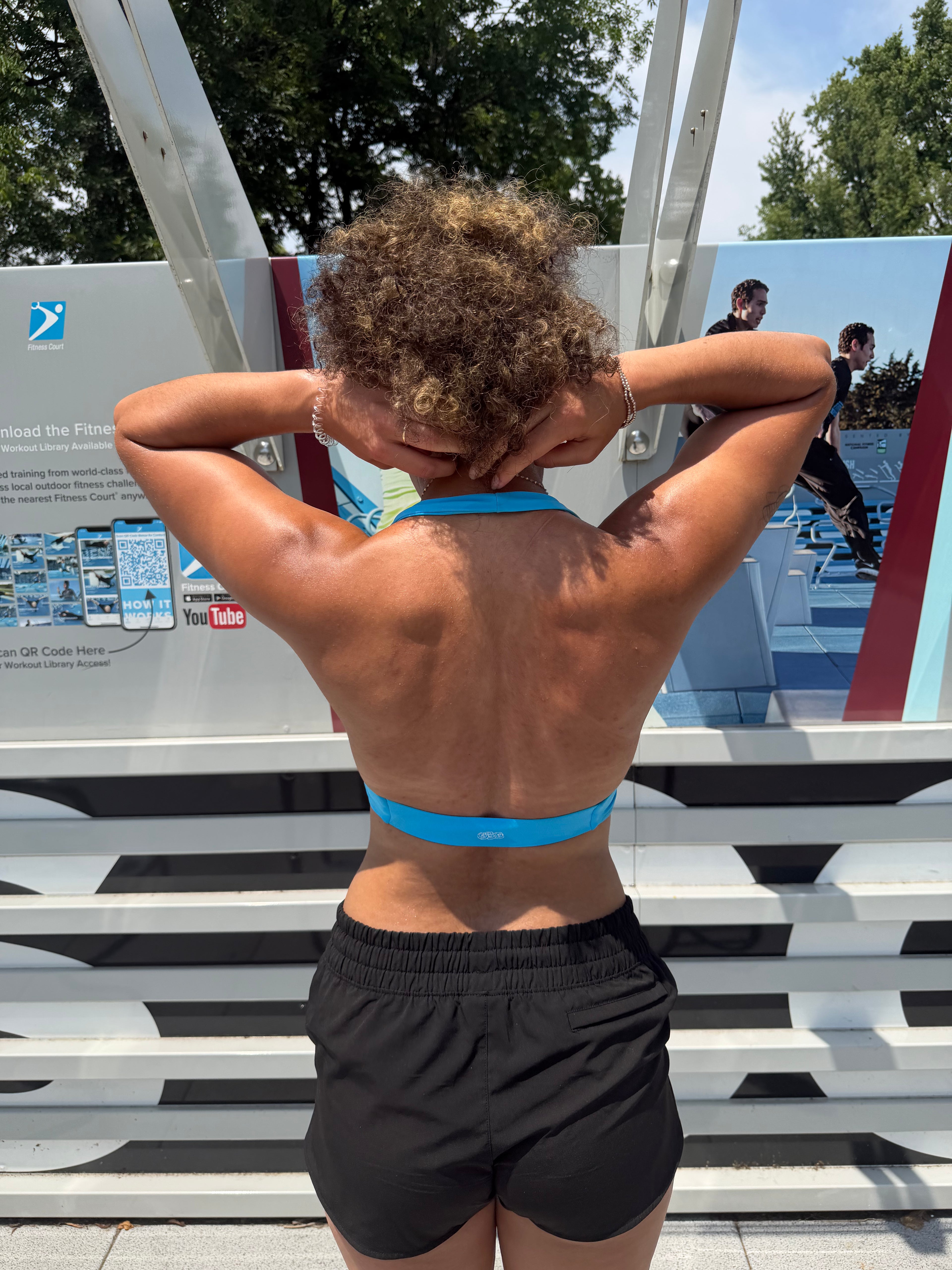 GBG Pleated Halter Sports Bra
