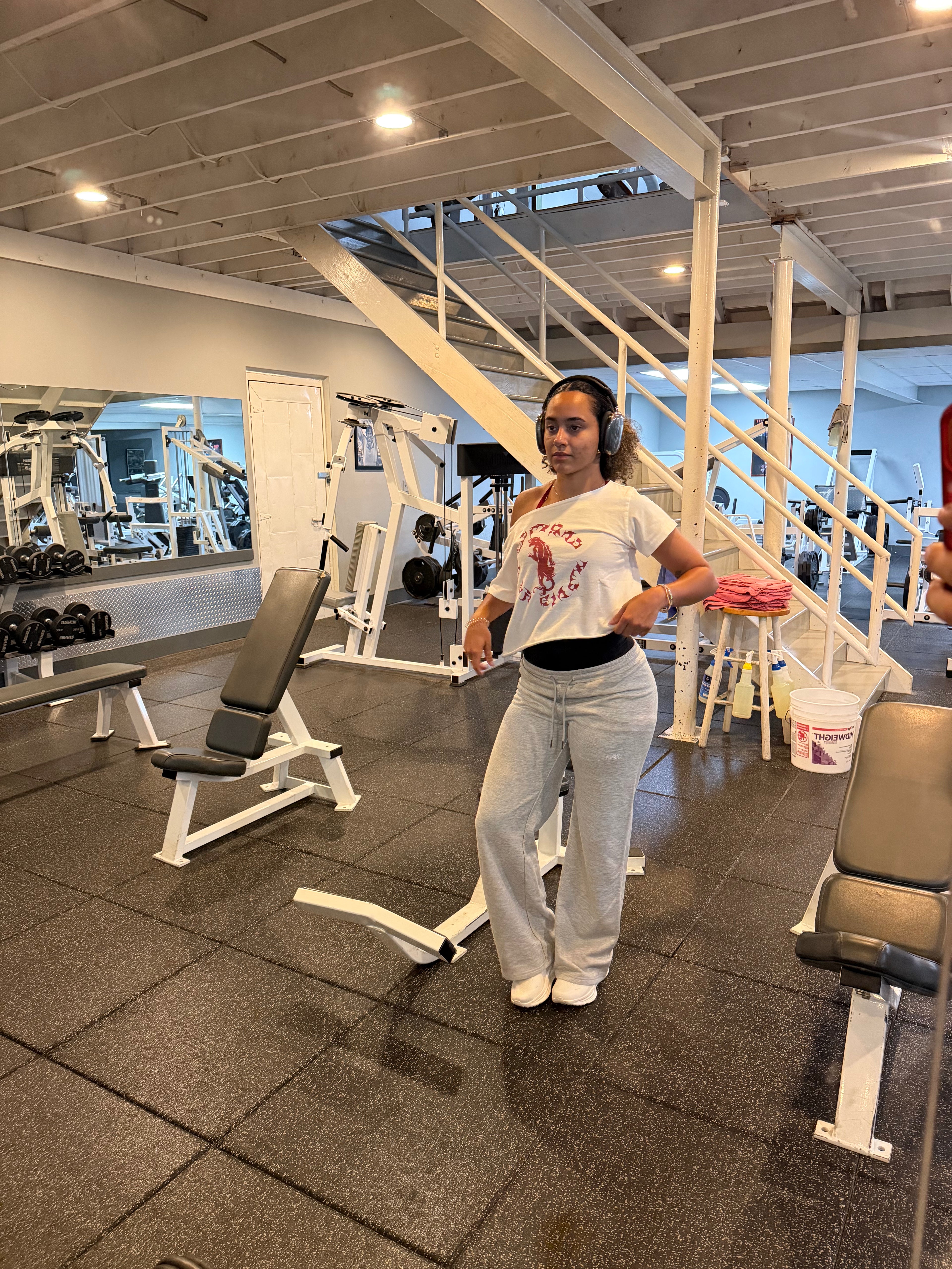 Panther Off-Shoulder Rolled Hem T-Shirt